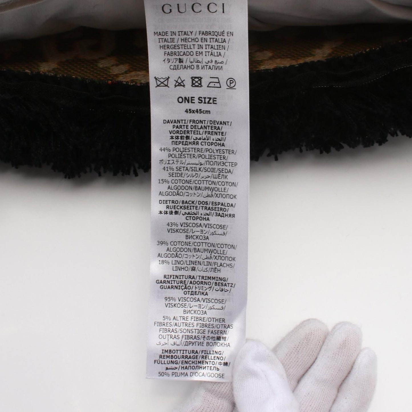 Gucci GUCCI100 CENTENNIAL GG Flower Jacquard Cushion