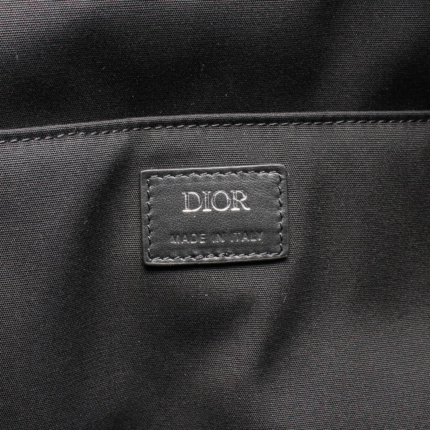 Dior Homme Rider CD Diamond PVC Coated Canvas Leather Backpack