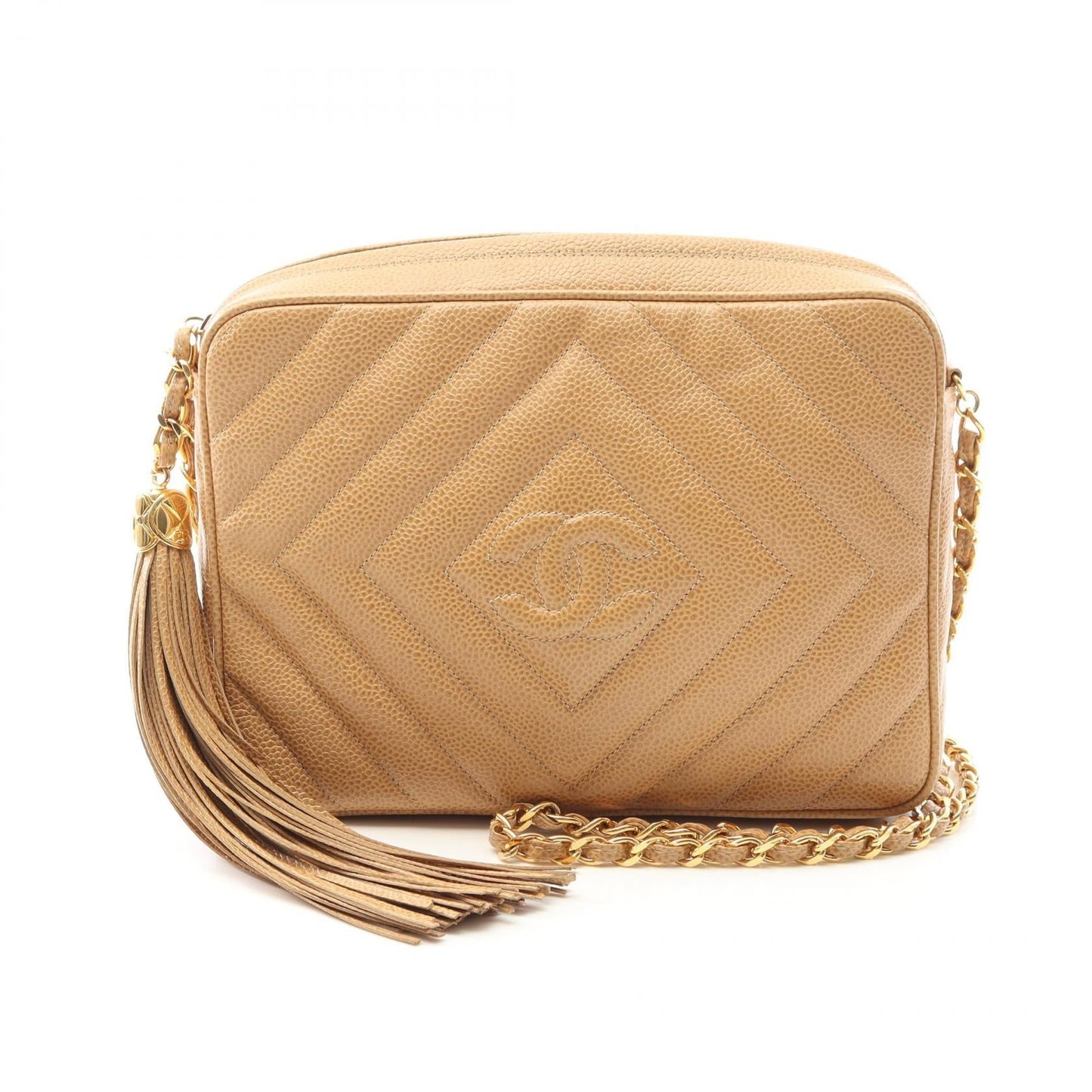 Chanel Coco Mark Grained Calfskin Shoulder Bag