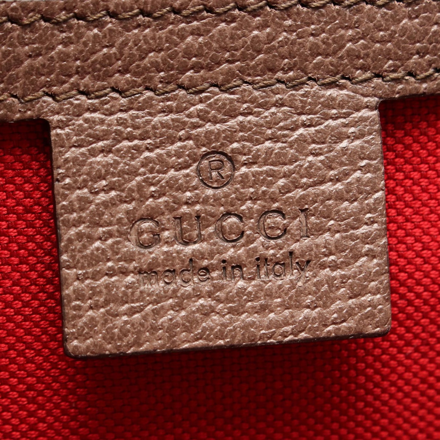 Gucci Interlocking G Fabric Leather Tote Bag