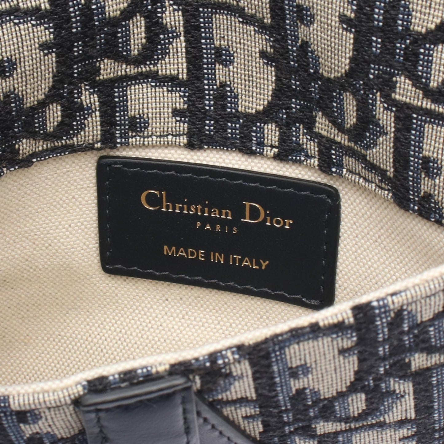Dior SADDLE Oblique Canvas Leather Waist Bag
