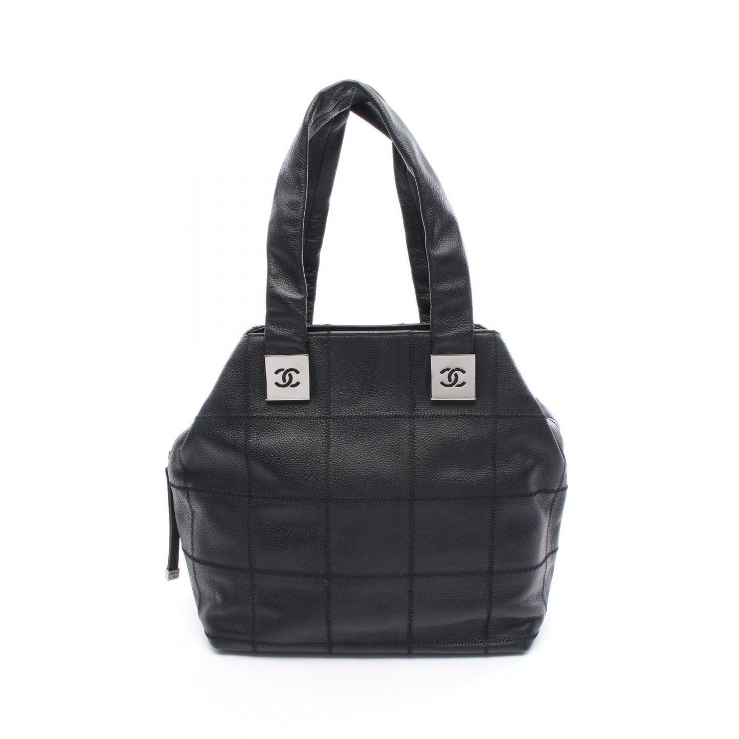 Chanel Choco Bar Grained Calfskin Handbag