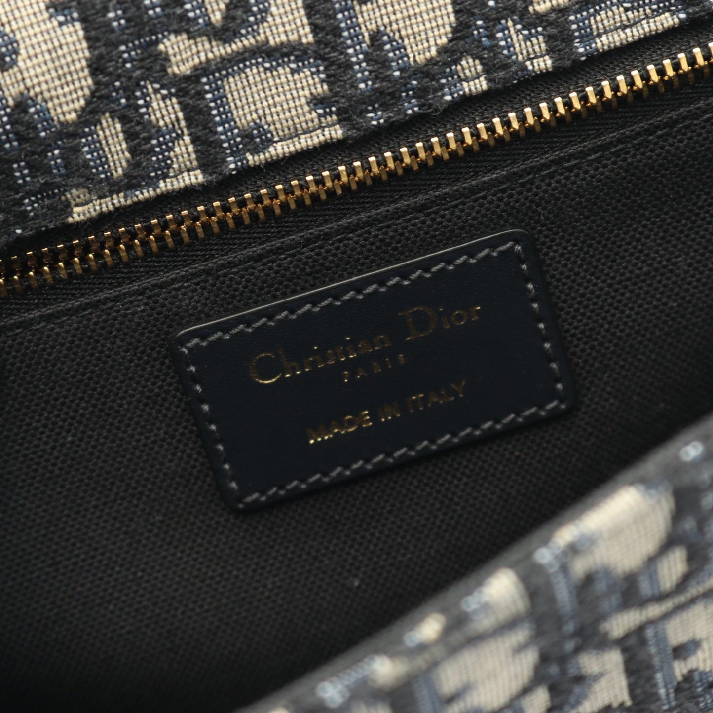 Dior 30 MONTAIGNE Oblique Jacquard Canvas Leather Shoulder Bag