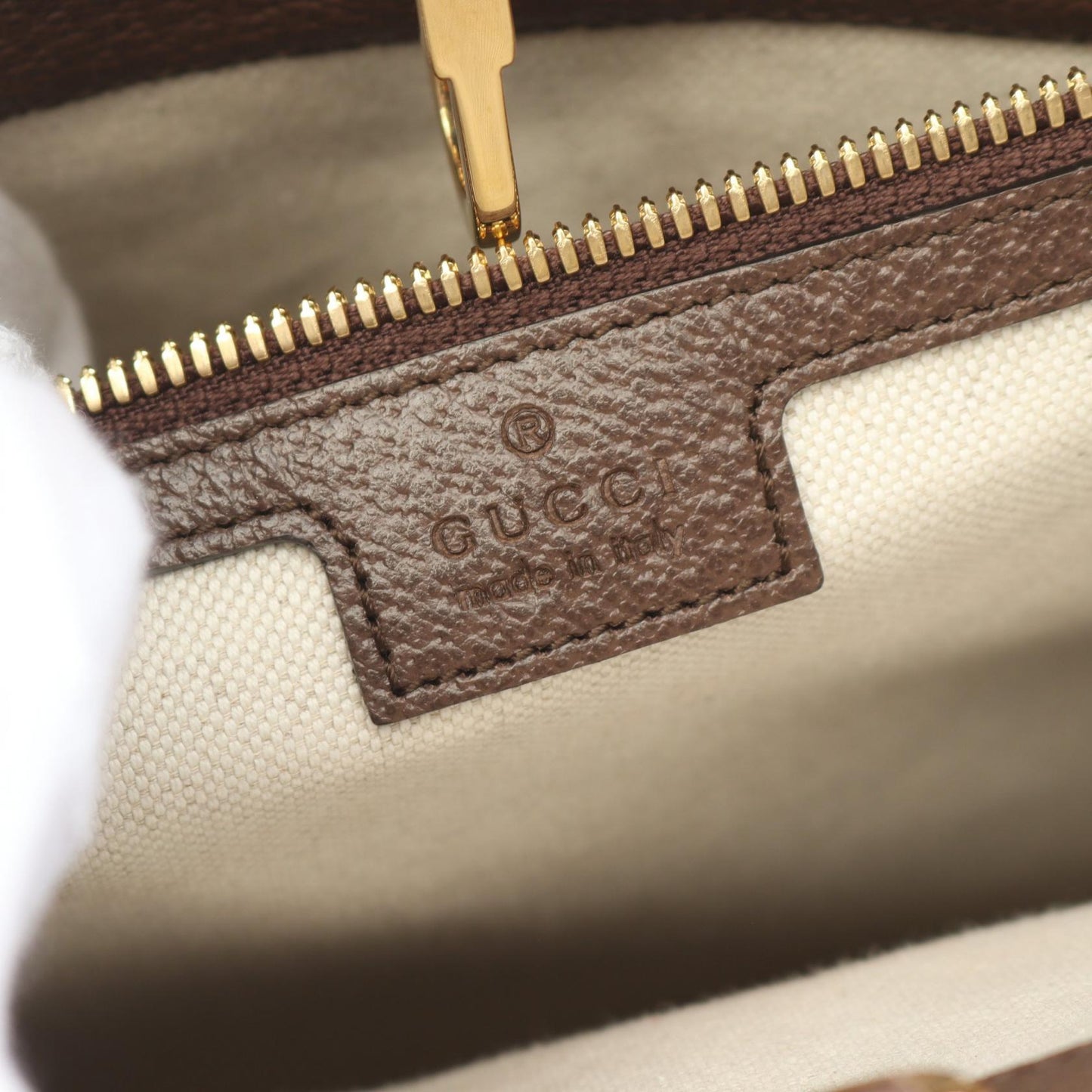 Gucci Jumbo GG Canvas Leather Tote Bag