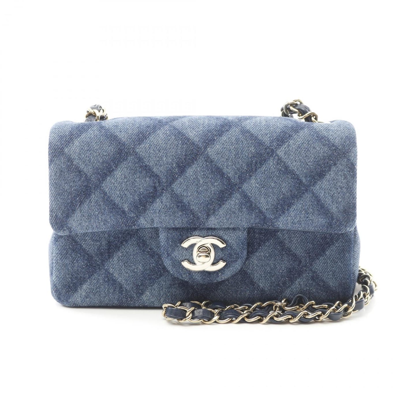 Chanel Mini Matelassé 20 Denim Shoulder Bag