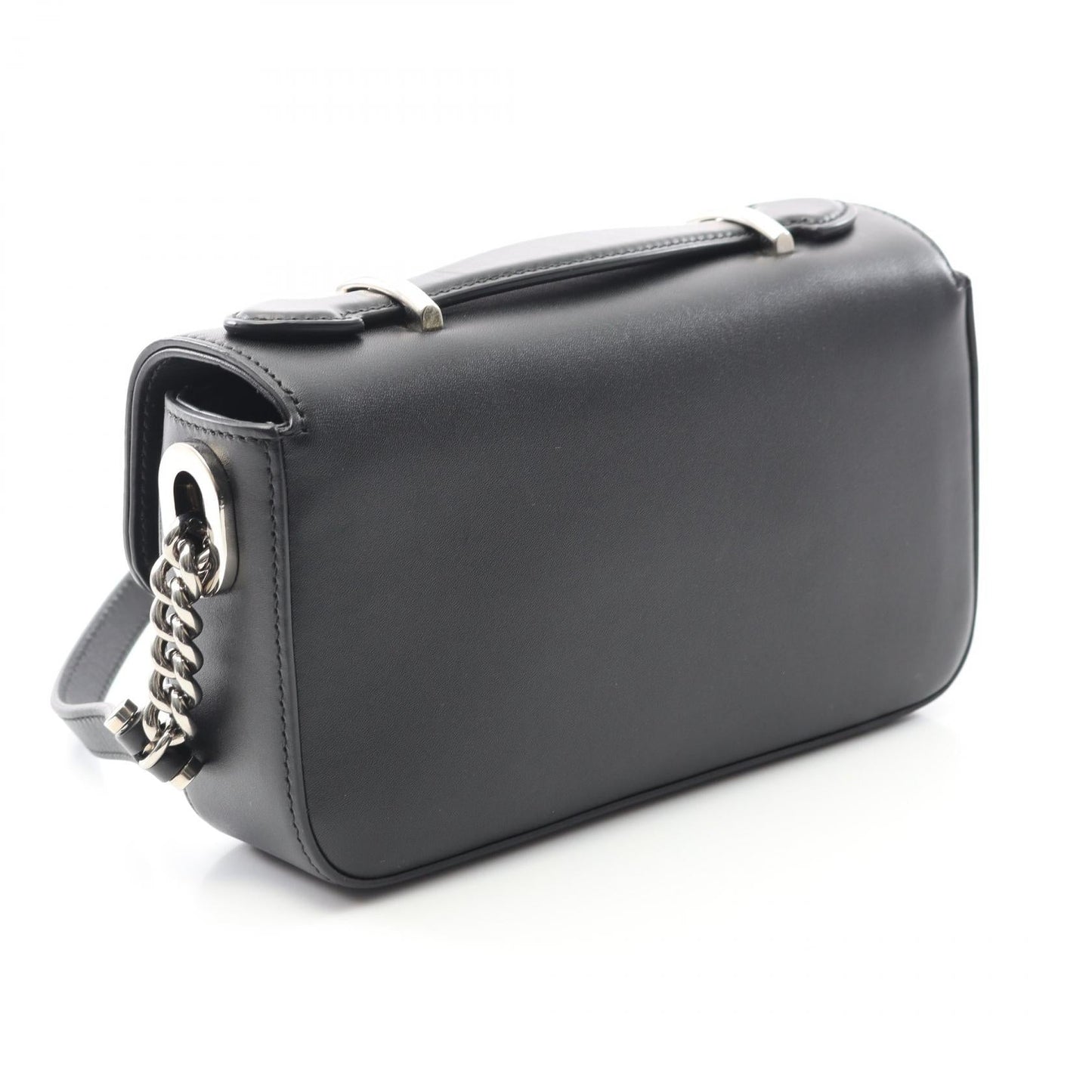 Gucci Double G Leather Shoulder Bag