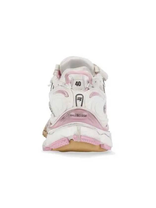 Luxury Balenciaga Trending 2026 Effect Mesh Runner Low Top Sneakers White Pink