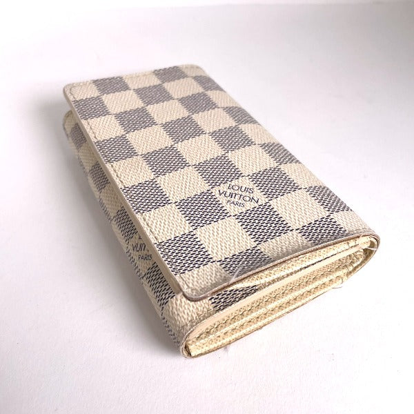 LOUIS VUITTON Bifold Wallet N61744 Damier Azur canvas, leather white Portefeuille Tresol Women(Unisex)