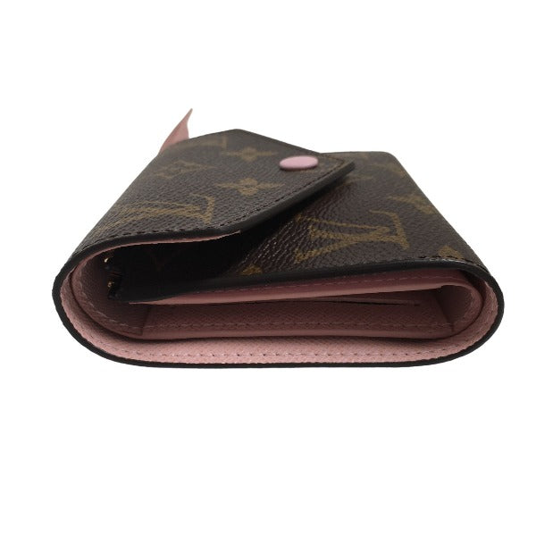 LOUIS VUITTON Coin case M62360 Monogram canvas Rose Valerie Coin purse with Card Case Monogram Portefeuille Victorine Women