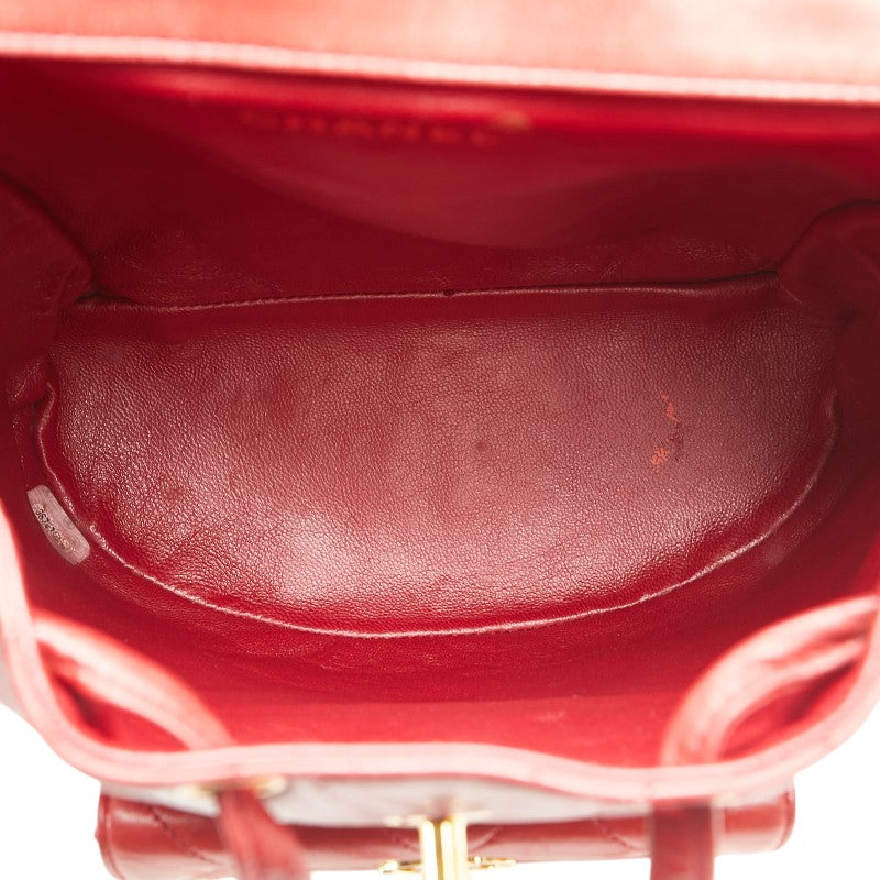 Chanel Coco Mark Matelasse Lambskin Backpack Classic Flap