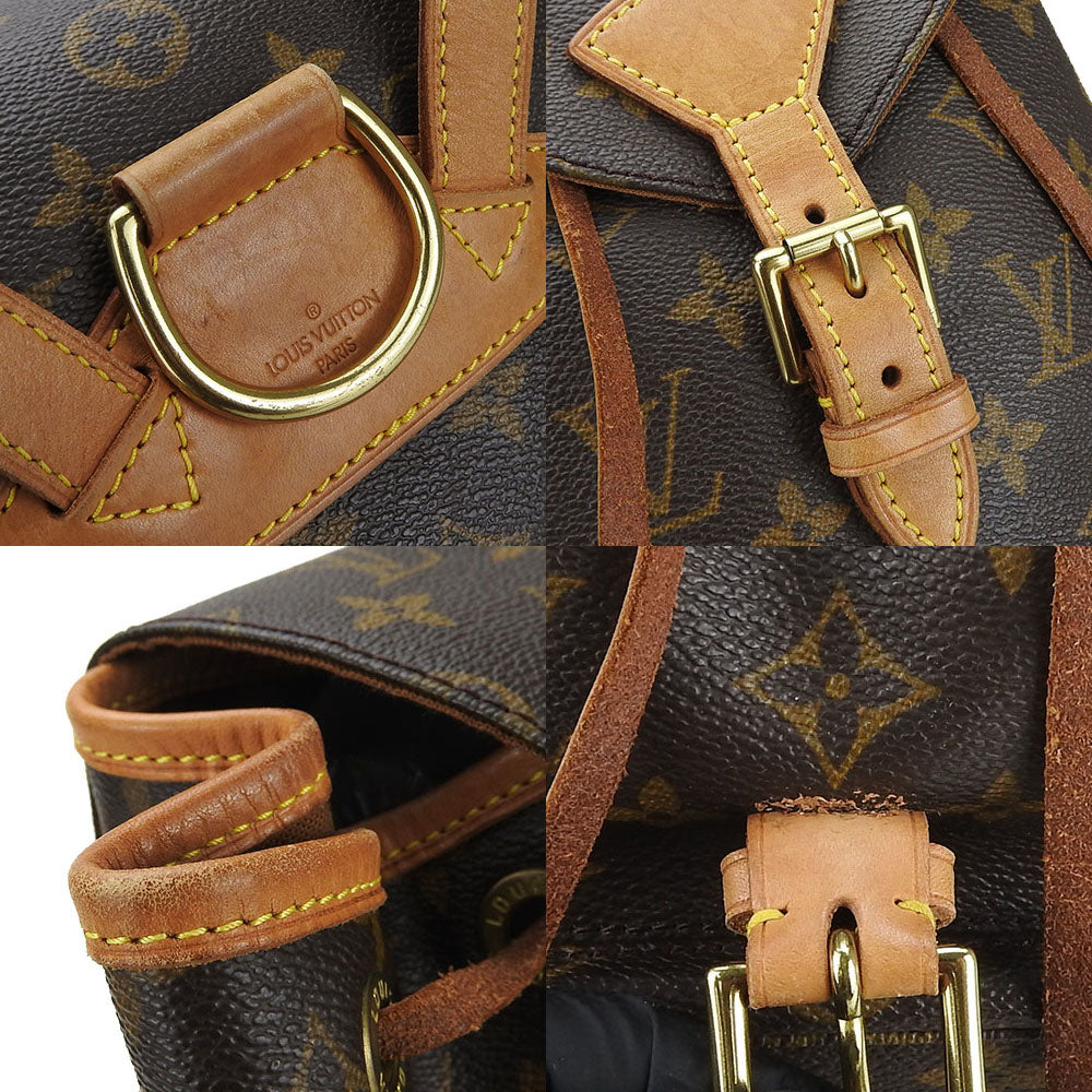 LOUIS VUITTON Backpack M51136 Monogram Brown MontsourisMM unisex(Unisex)