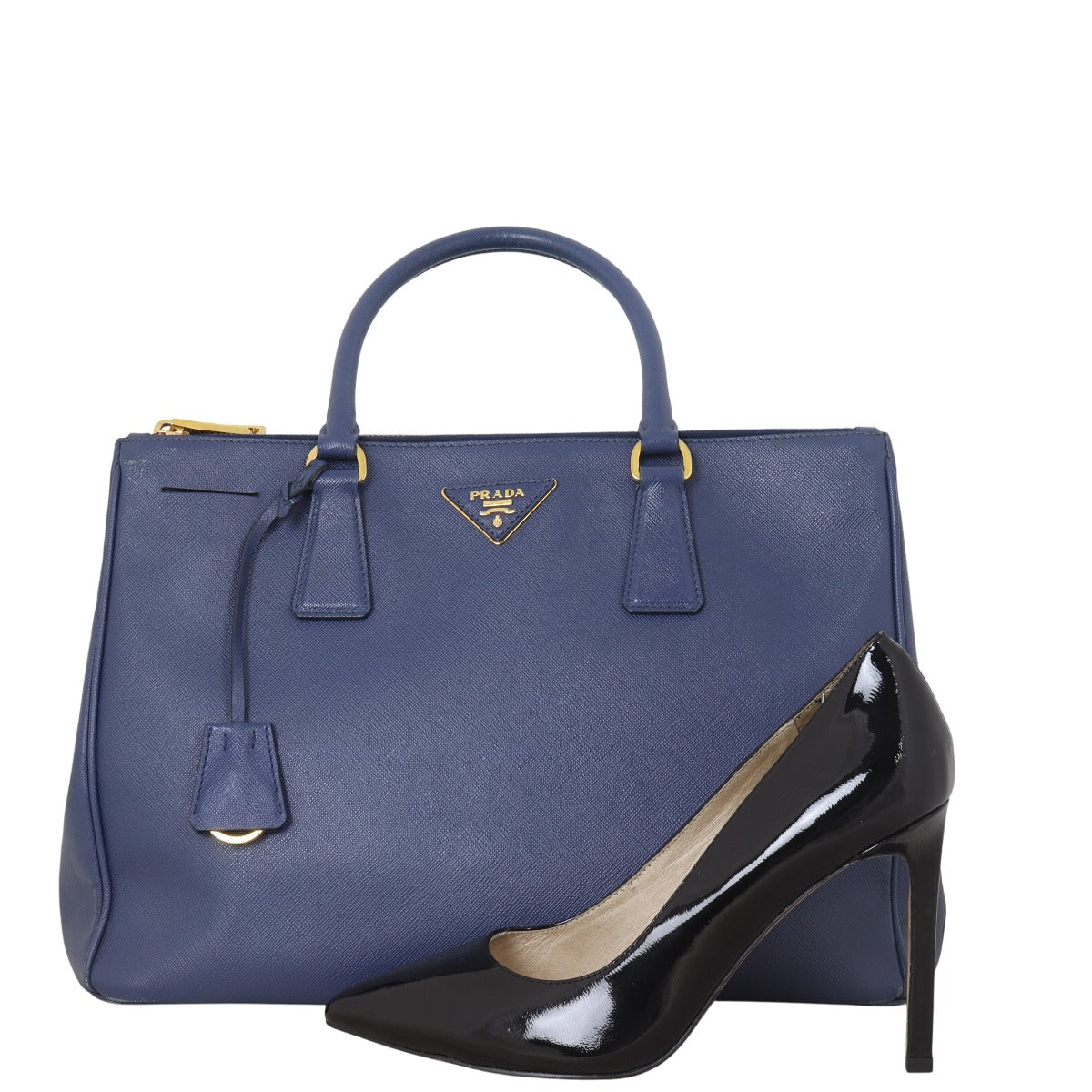 Prada Saffiano Lux Galleria Double Zip Tote Medium