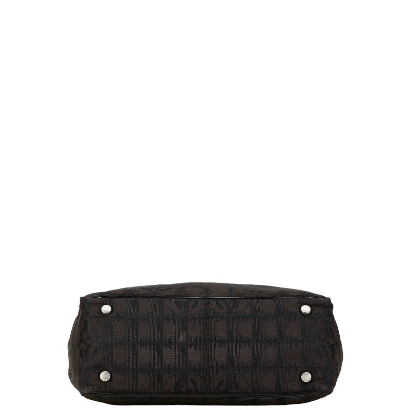 Chanel New Travel Line Nylon Leather Handbag Classic Flap