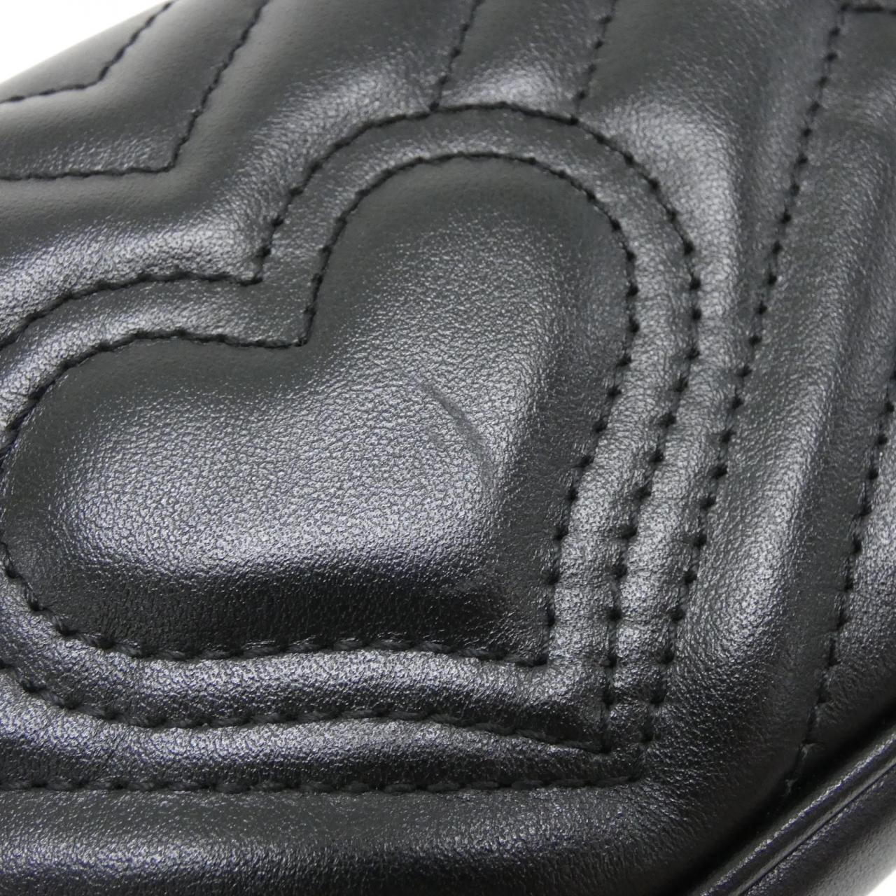 Gucci GG MARMONT Quilted Chevron Leather Shoulder Bag