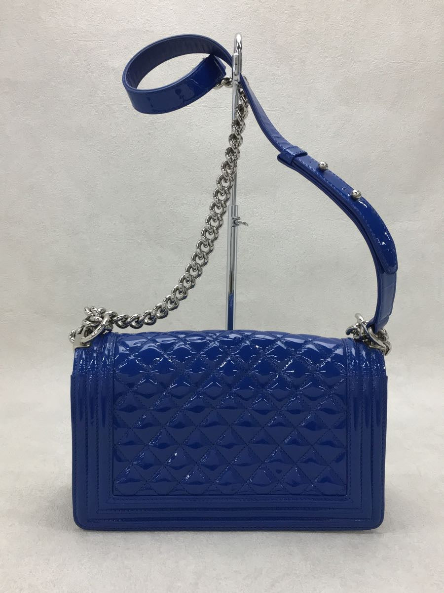 Chanel Calfskin Enamel Chain Shoulder Bag