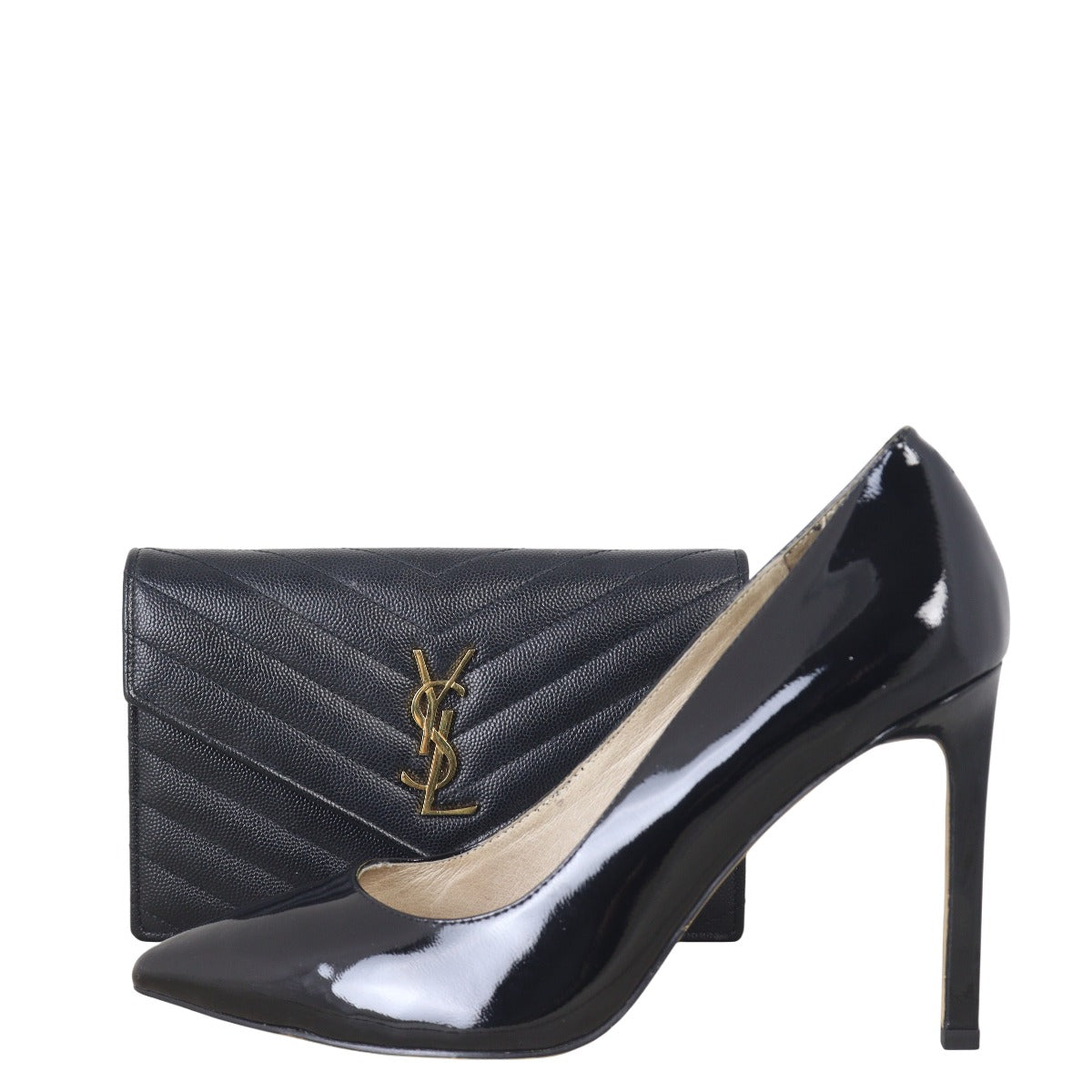Saint Laurent Cassandre Envelope Chain Wallet