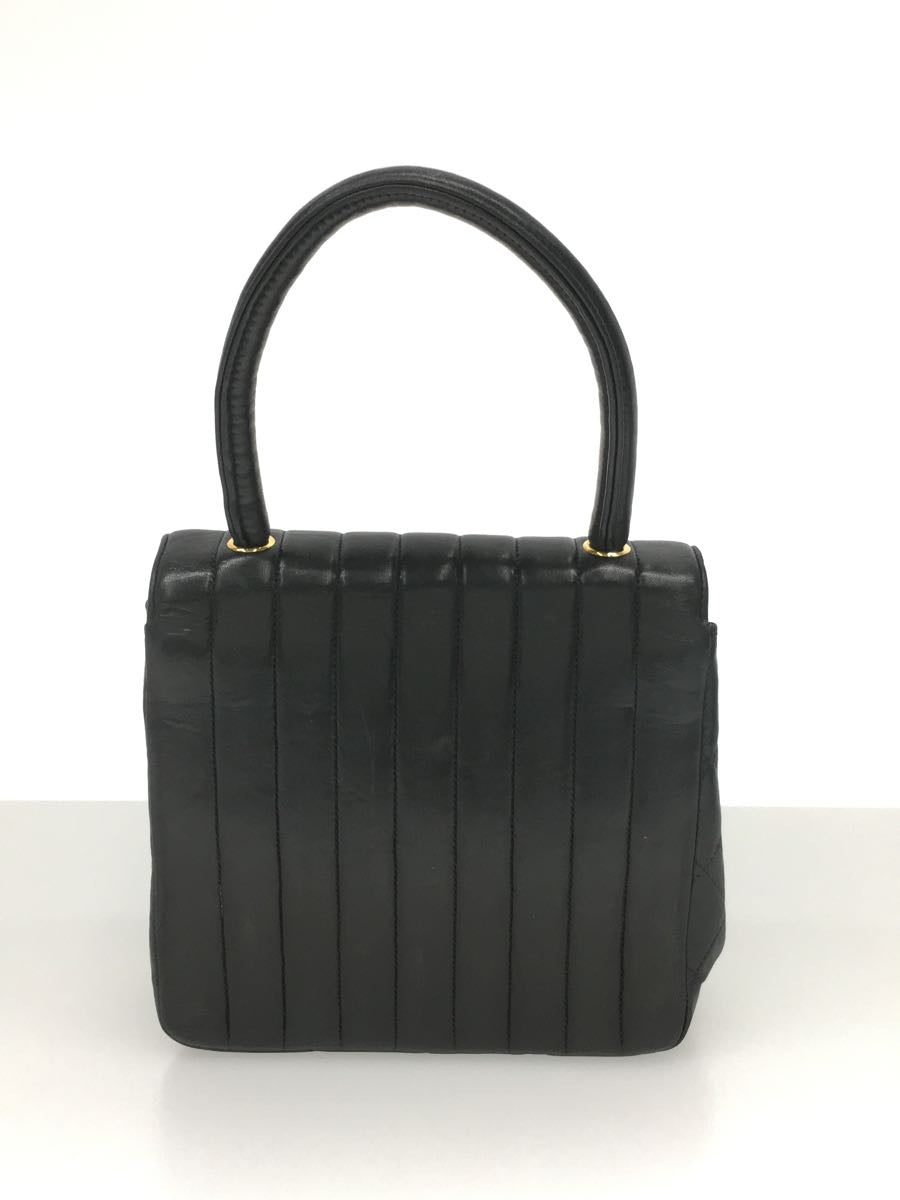 Chanel Mademoiselle Stripe Leather Handbag