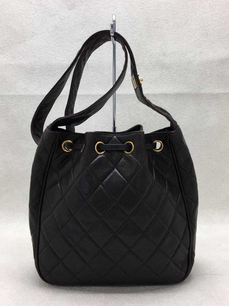 Chanel Drawstring Leather Shoulder Bag