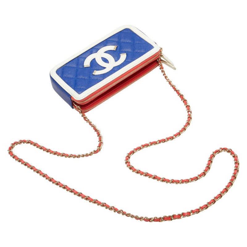 Chanel Coco Mark Caviar Skin Shoulder Bag Classic Flap