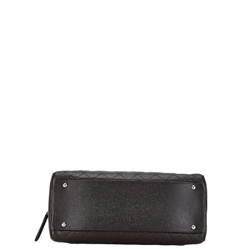 Chanel Coco Mark Caviar Skin Handbag Classic Flap