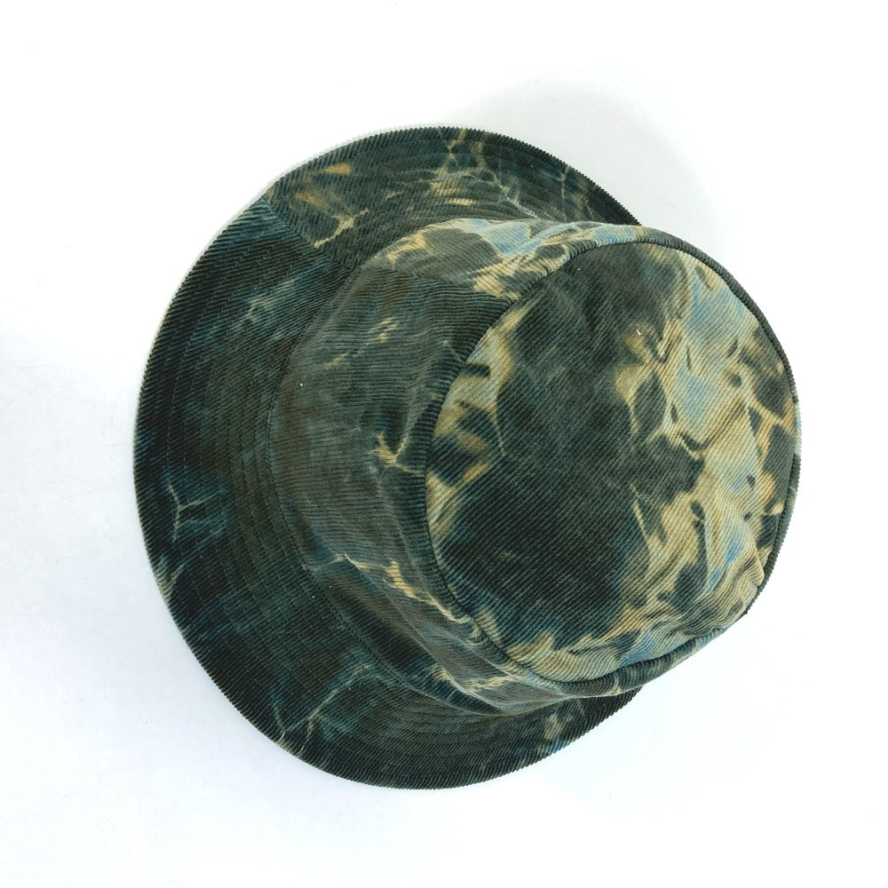 CELINE hat 2AU5B214Q cotton green Corduroy tie-dye logo hat unisex(Unisex) L