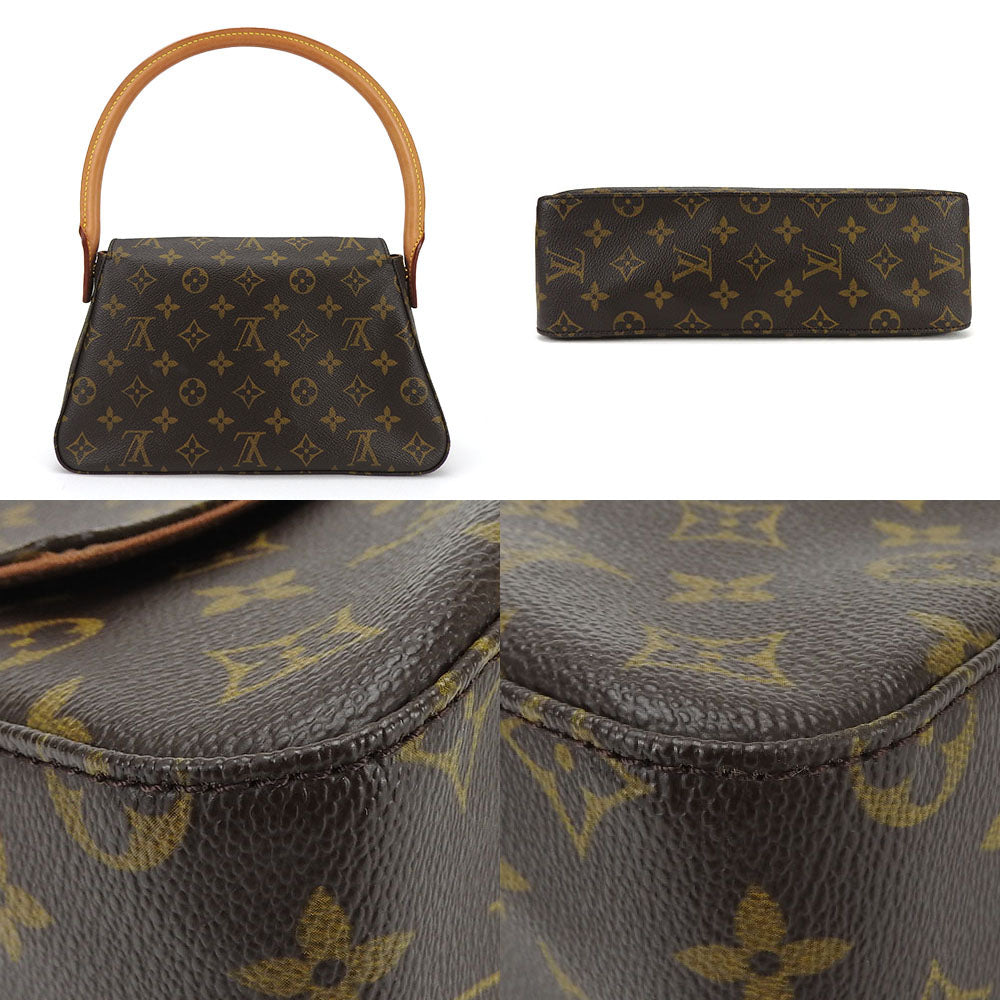 LOUIS VUITTON Shoulder Bag M51147 Monogram Brown Mini Looping