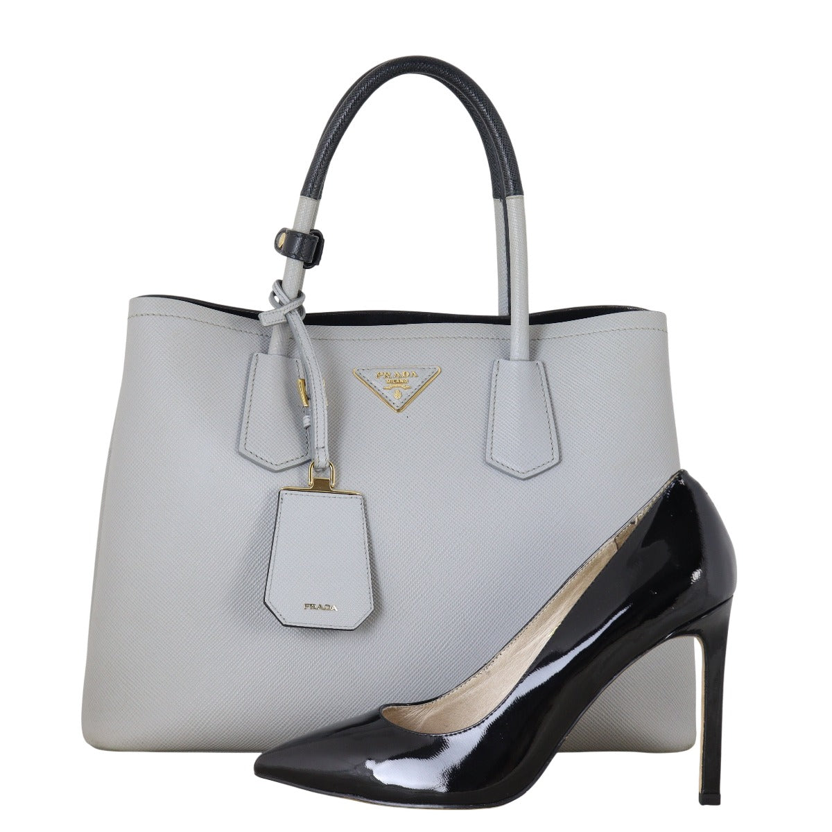 Prada Saffiano Cuir Double Bag Medium