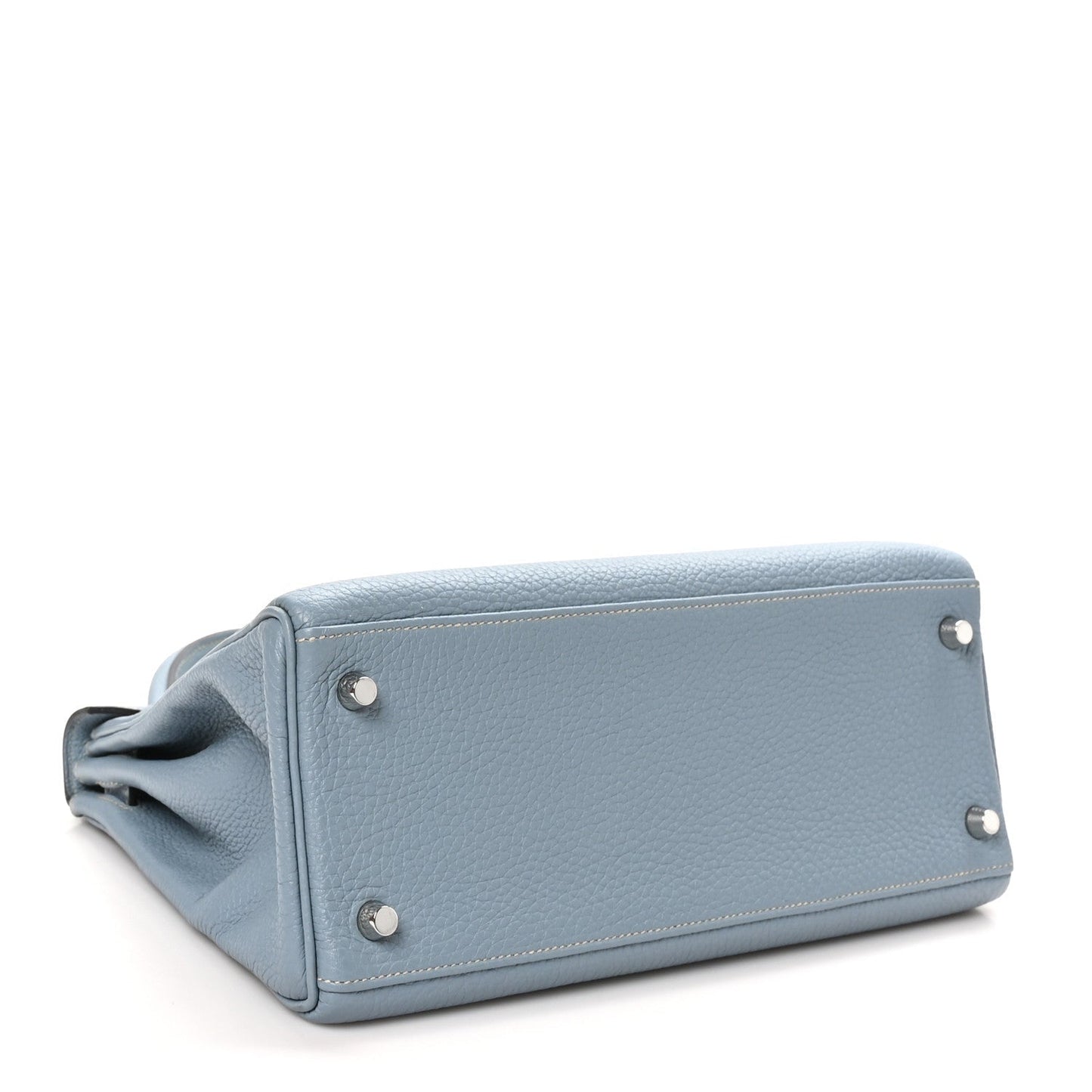 Hermes Togo Kelly Retourne 28 Bleu Lin