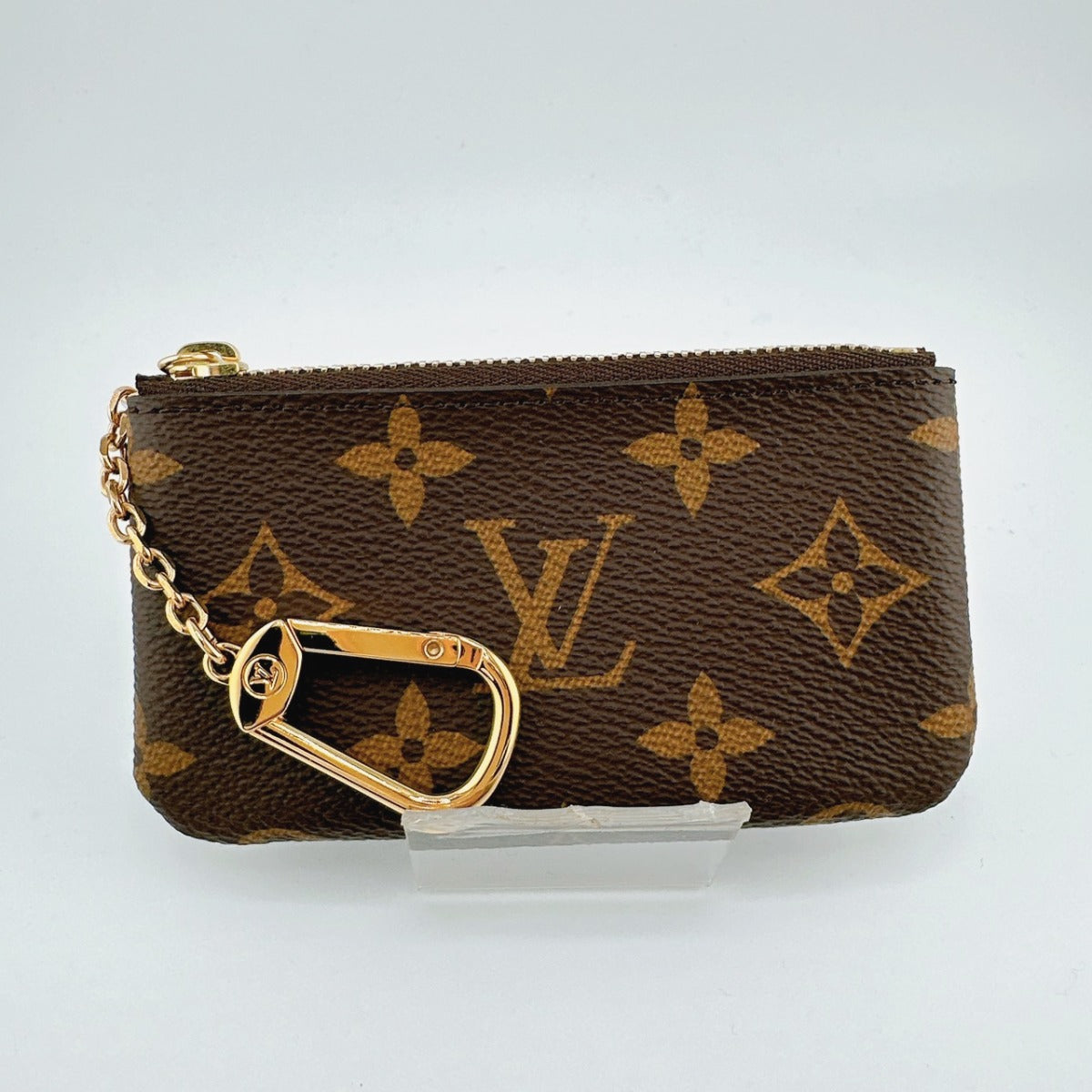 LOUIS VUITTON Key case Key holder M62650 Monogram canvas Brown Key case Key holder for coin pocket Monogram Pochette Kle unisex(Unisex)