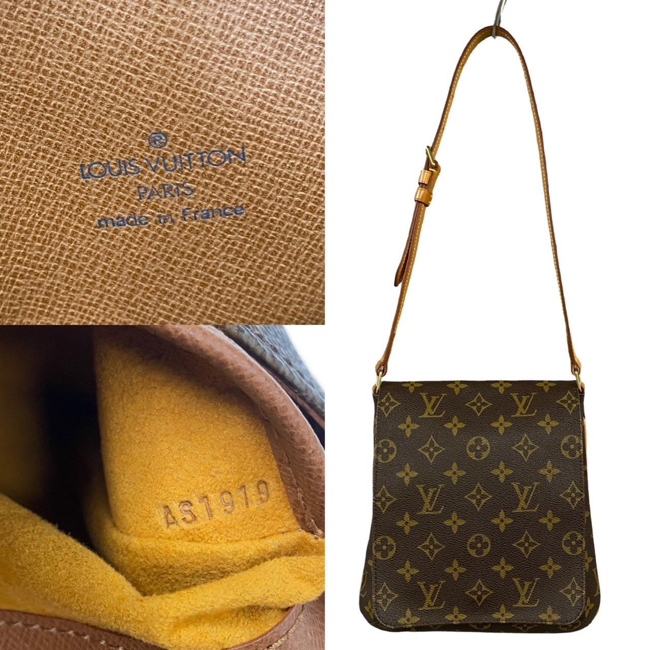 LOUIS VUITTON Shoulder Bag M51258 Leather, PVC Brown Monogram Musette Salsa Women(Unisex)