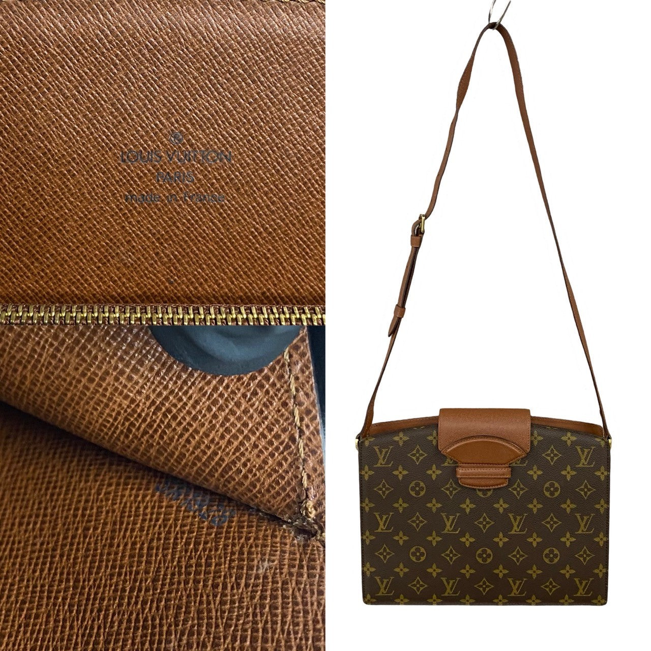 LOUIS VUITTON Shoulder Bag M51375 Leather, PVC Brown Monogram Kurcell mens(Unisex)