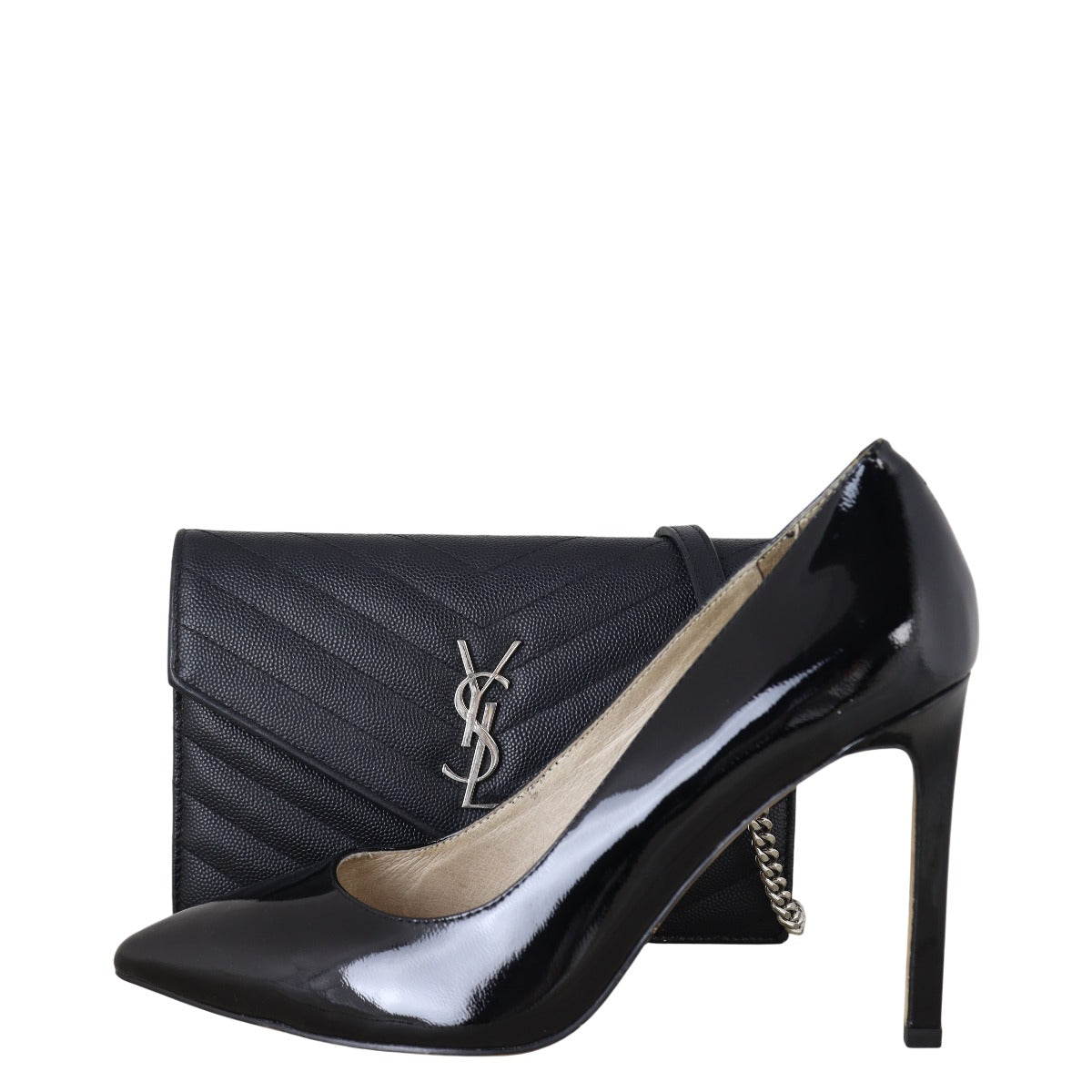 Saint Laurent Cassandre Envelope Chain Wallet