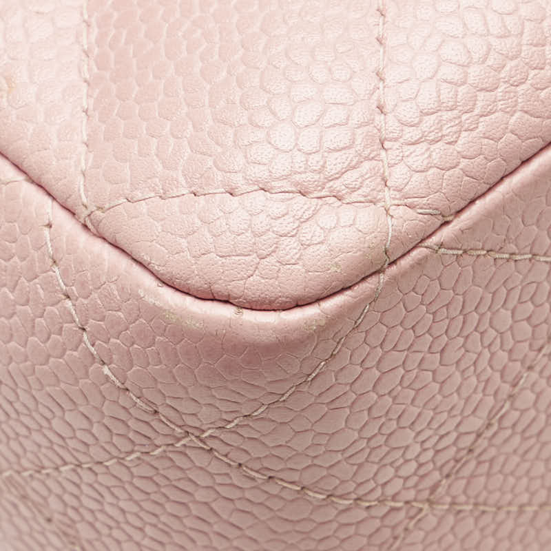 Chanel Matelasse 25 Double Flap Caviar Skin Shoulder Bag Classic Flap