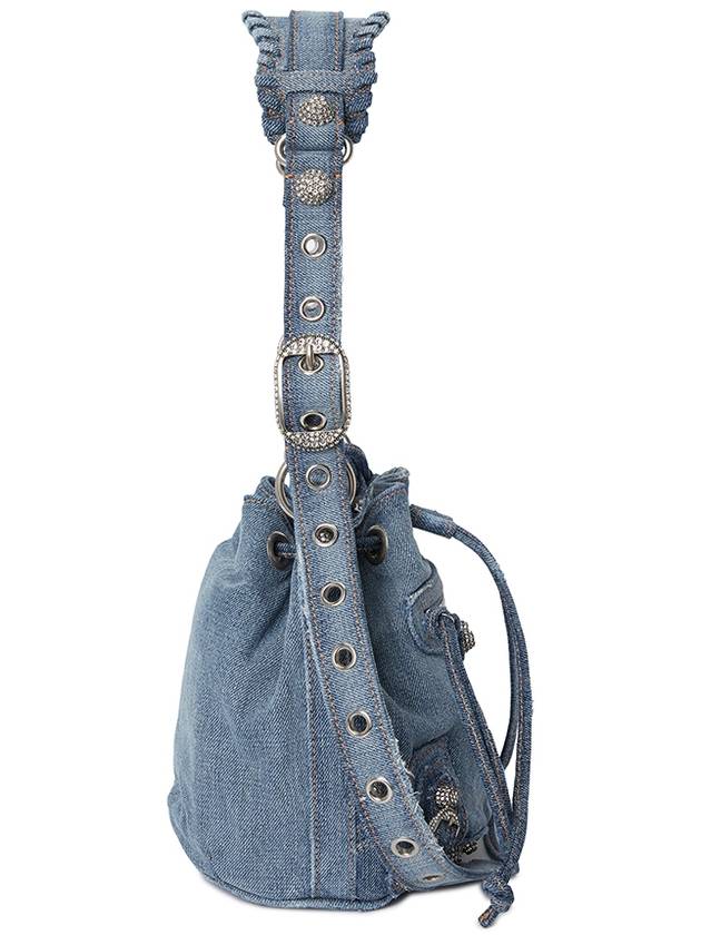 Luxury Balenciaga Trending 2026 Le Cagole XS Bucket Bag Blue