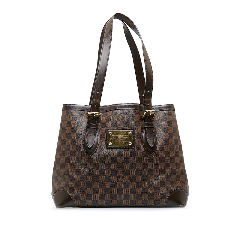 Louis Vuitton Damiere Hamsted MM Handbag N51204 Brown PVC Louis Vuitton