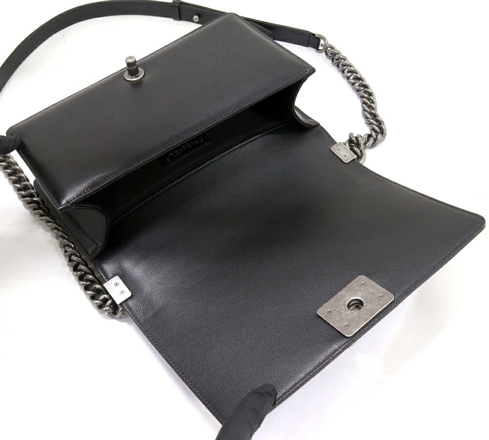 Chanel Caviar Skin Boy Chanel 2way Shoulder Bag A67086