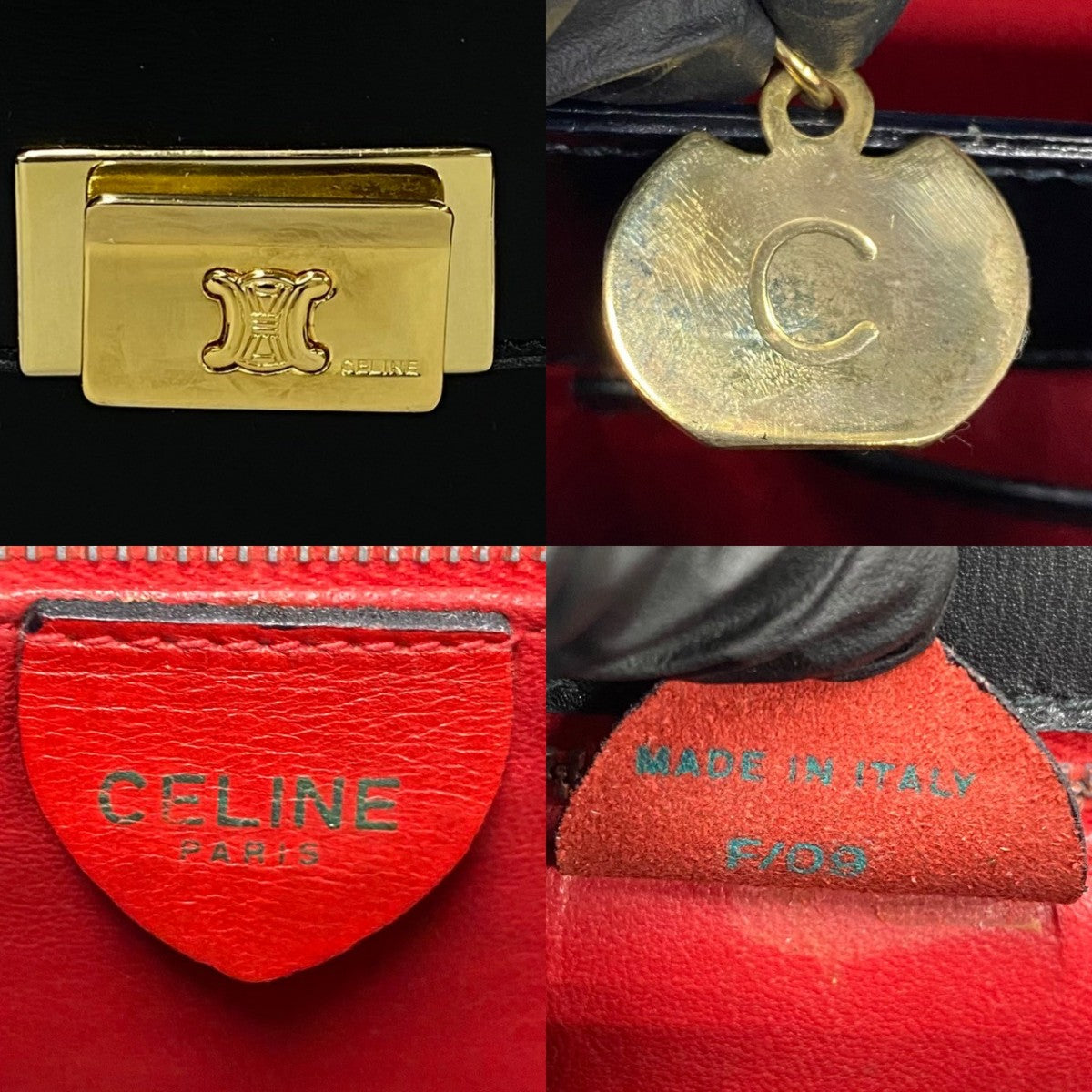 CELINE Handbag Calfskin black