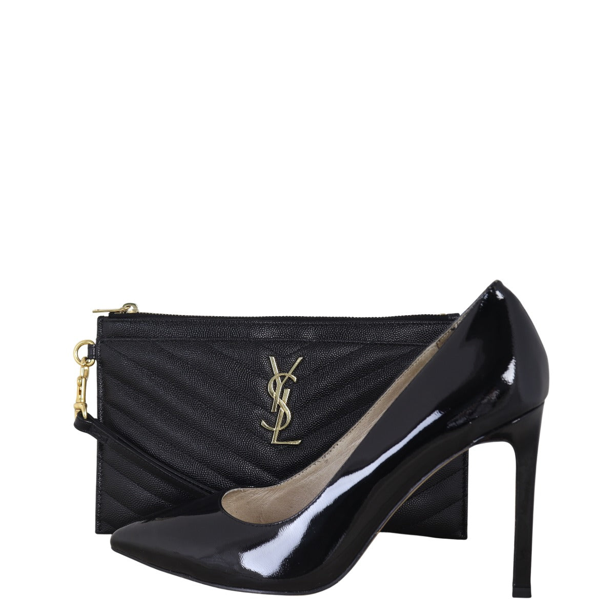 Saint Laurent Cassandre Monogram Matelasse Pouch