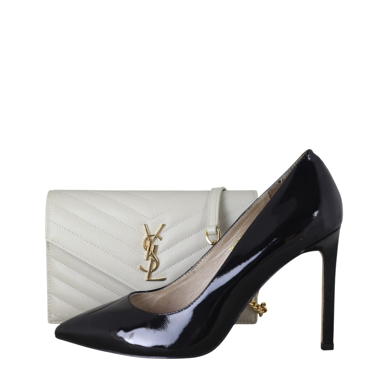 Saint Laurent Cassandre Envelope Chain Wallet