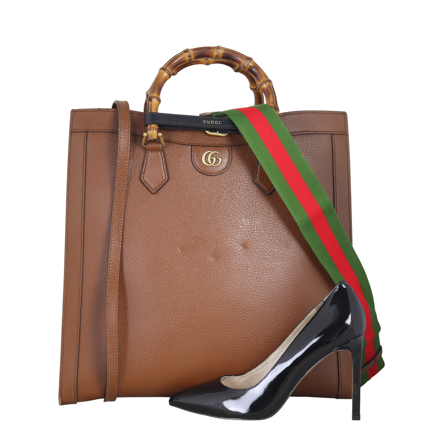 Gucci Diana Bamboo Top Handle Tote Large