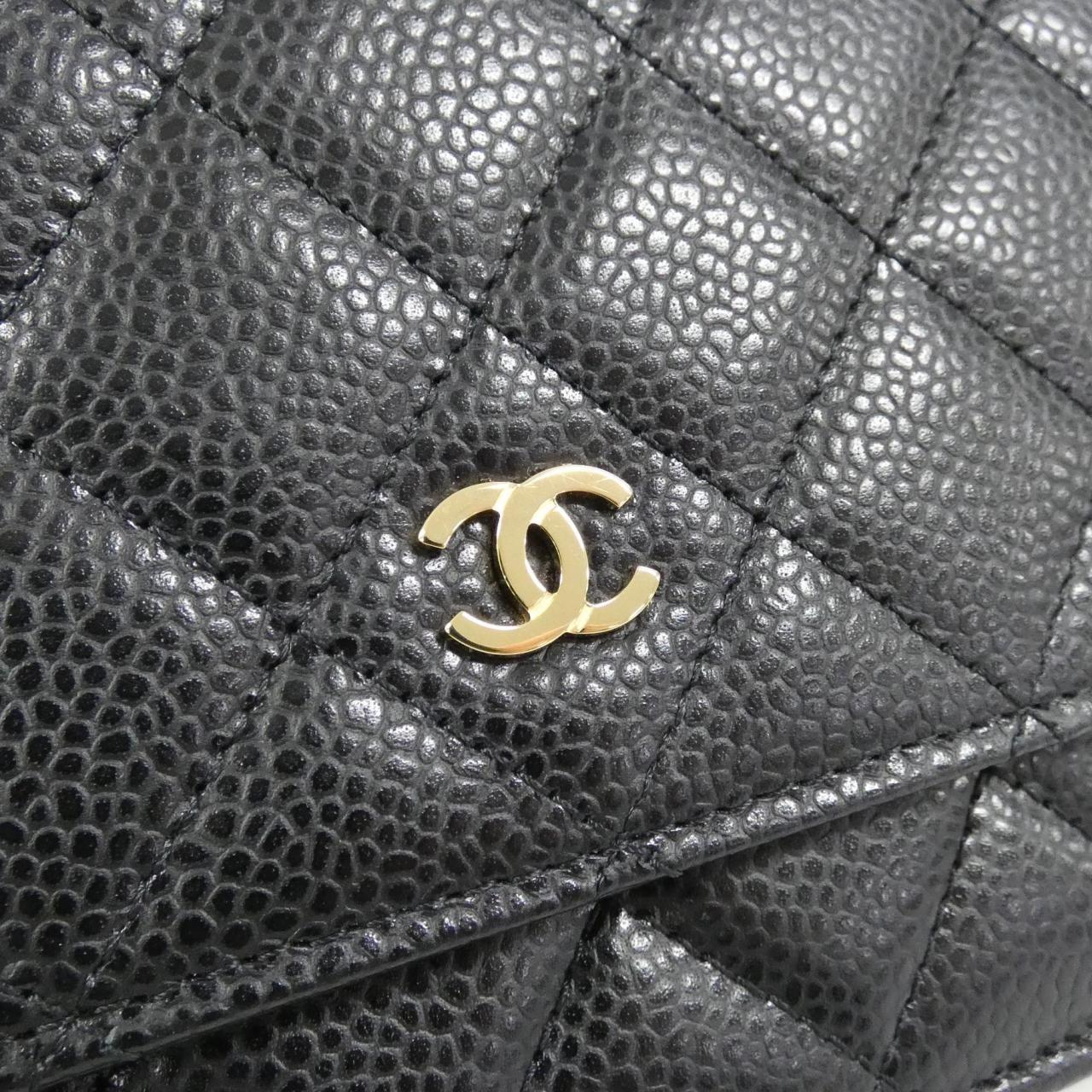 Chanel Timeless Classic Caviar Skin Wallet on Chain Crossbody