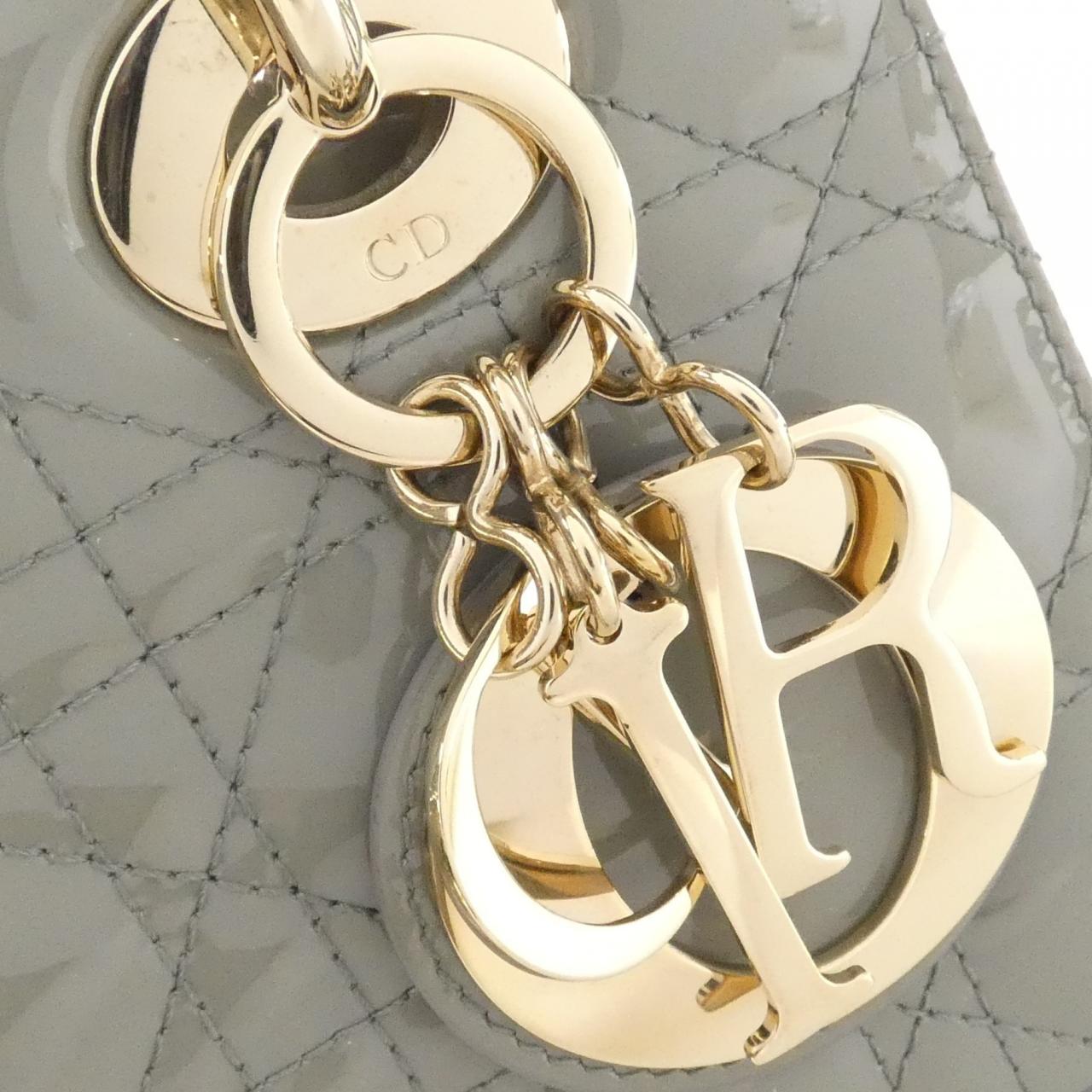 Christian Dior Lady Dior Enamel Bag