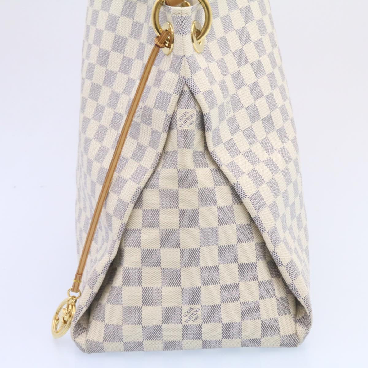 LOUIS VUITTON Damier Azur Artsy MM Shoulder Bag N41174 LV 26788