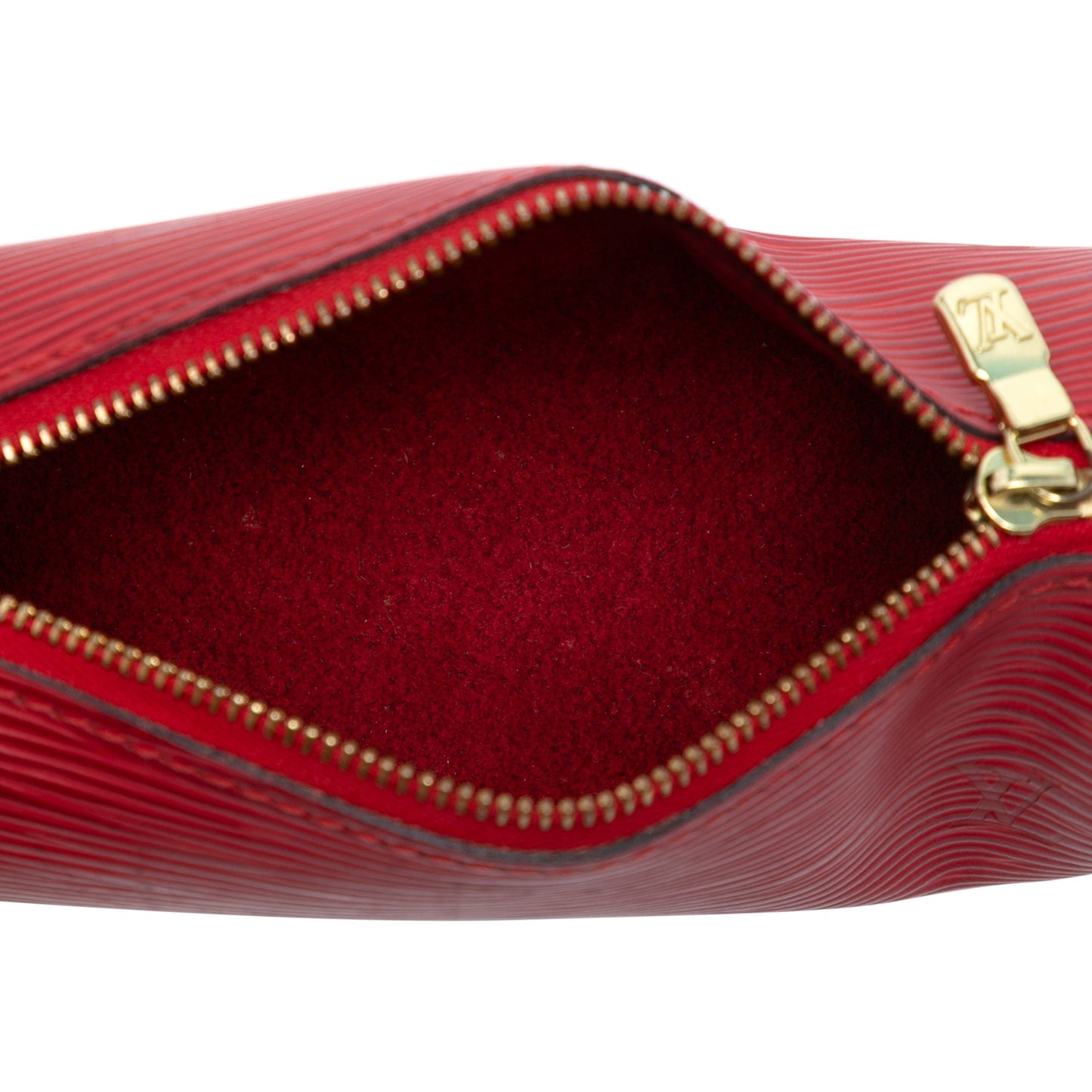 Red Louis Vuitton Epi Pochette Papillon Handbag