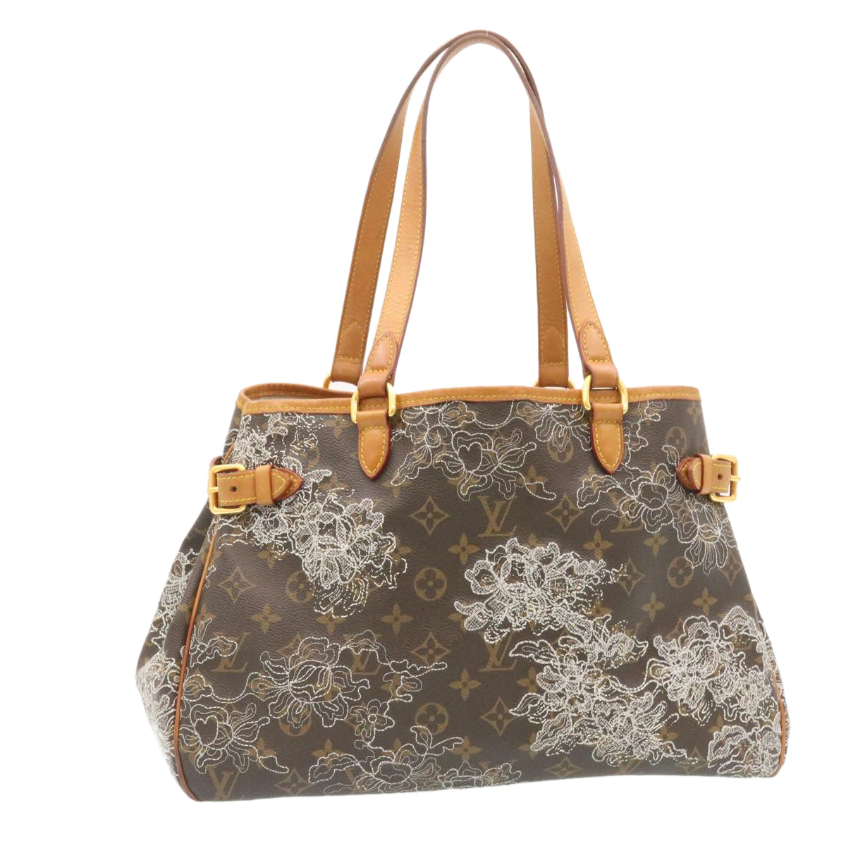 LOUIS VUITTON MonogramDentelle Batignolles Horizontal Tote Bag Auth