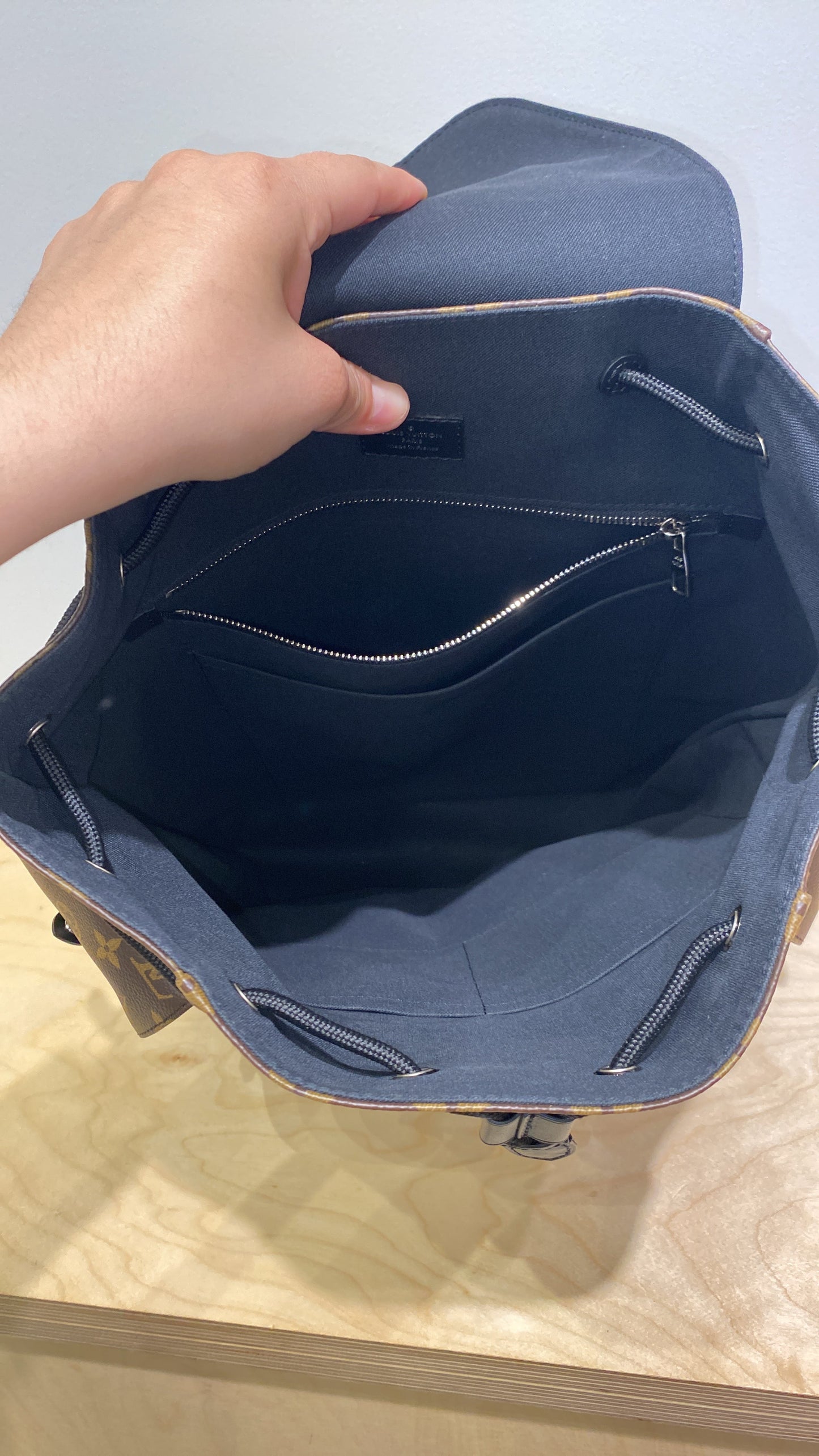 Louis Vuitton Christopher Backpack Macassar Monogram Canvas PM