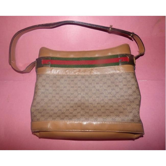 Gucci Leather Canvas Tote