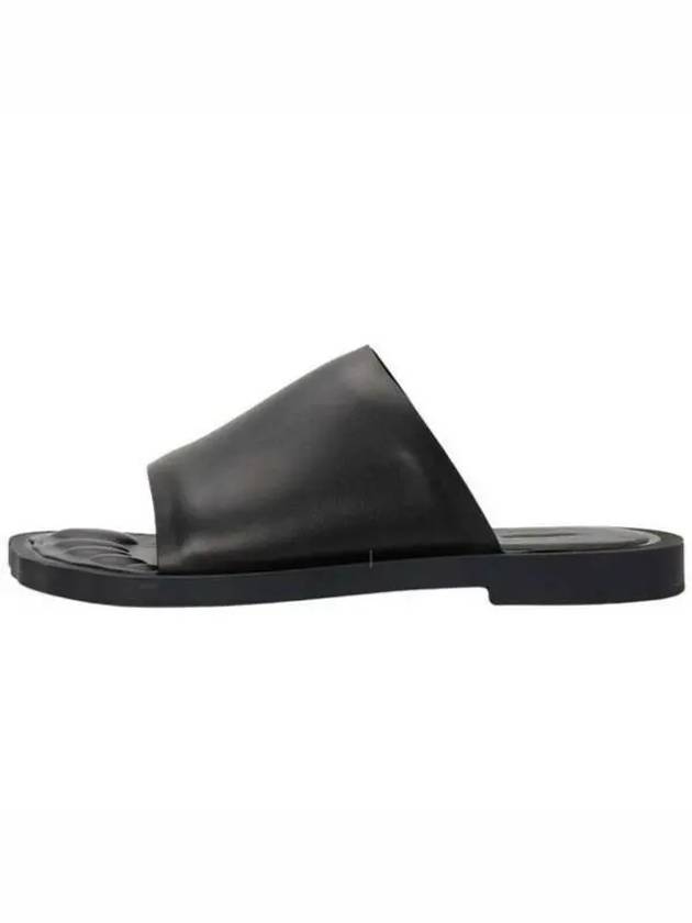 Luxury Balenciaga Trending 2026 Leather Slippers Black