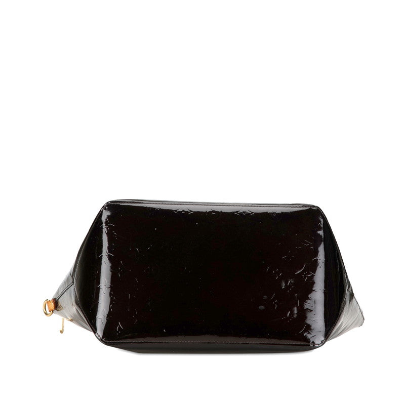 Louis Vuitton Monogram Vernis Belvue GM Shoulder Bag M93589 Amarant Brown Patent Leather Louis Vuitton