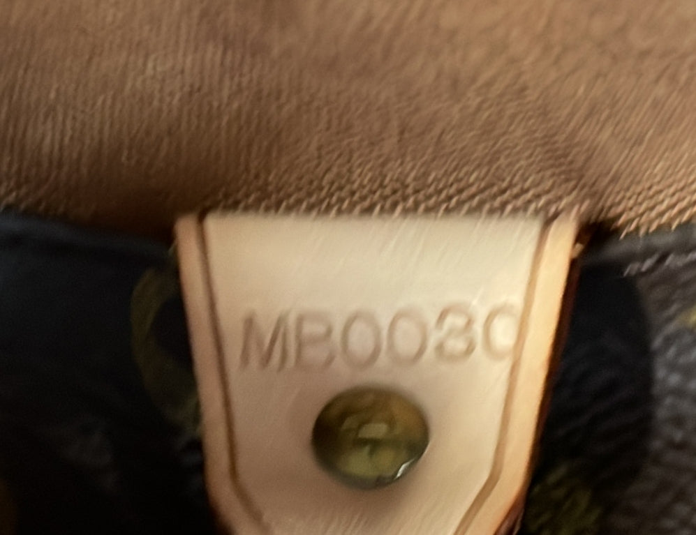 Louis Vuitton Shopping Sac Handbag Monogram Canvas MM